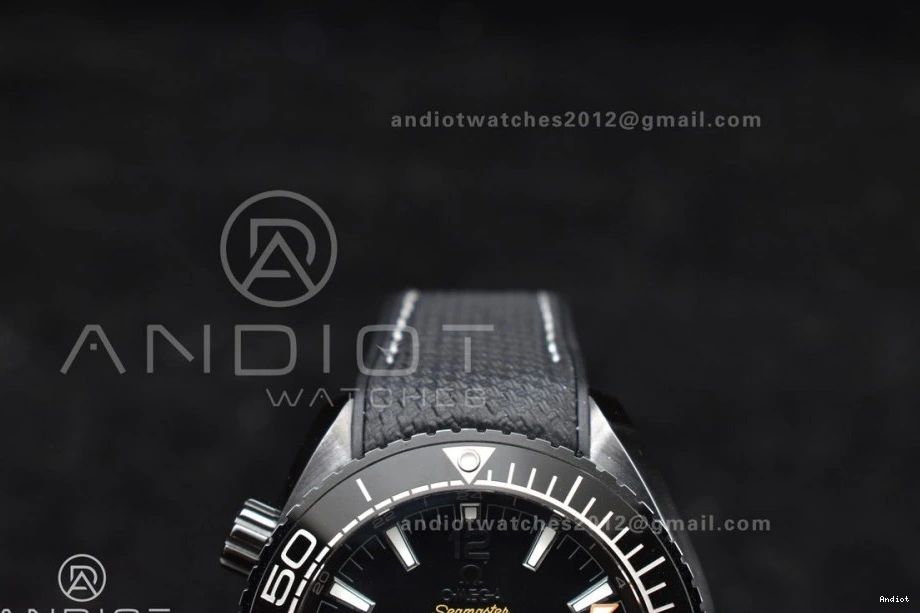 on Nylon Edition A8906 Ocean Real VSF Black Best Strap Clone Super 45.5mm Planet Black Ceramic 1:1 Deep 0108